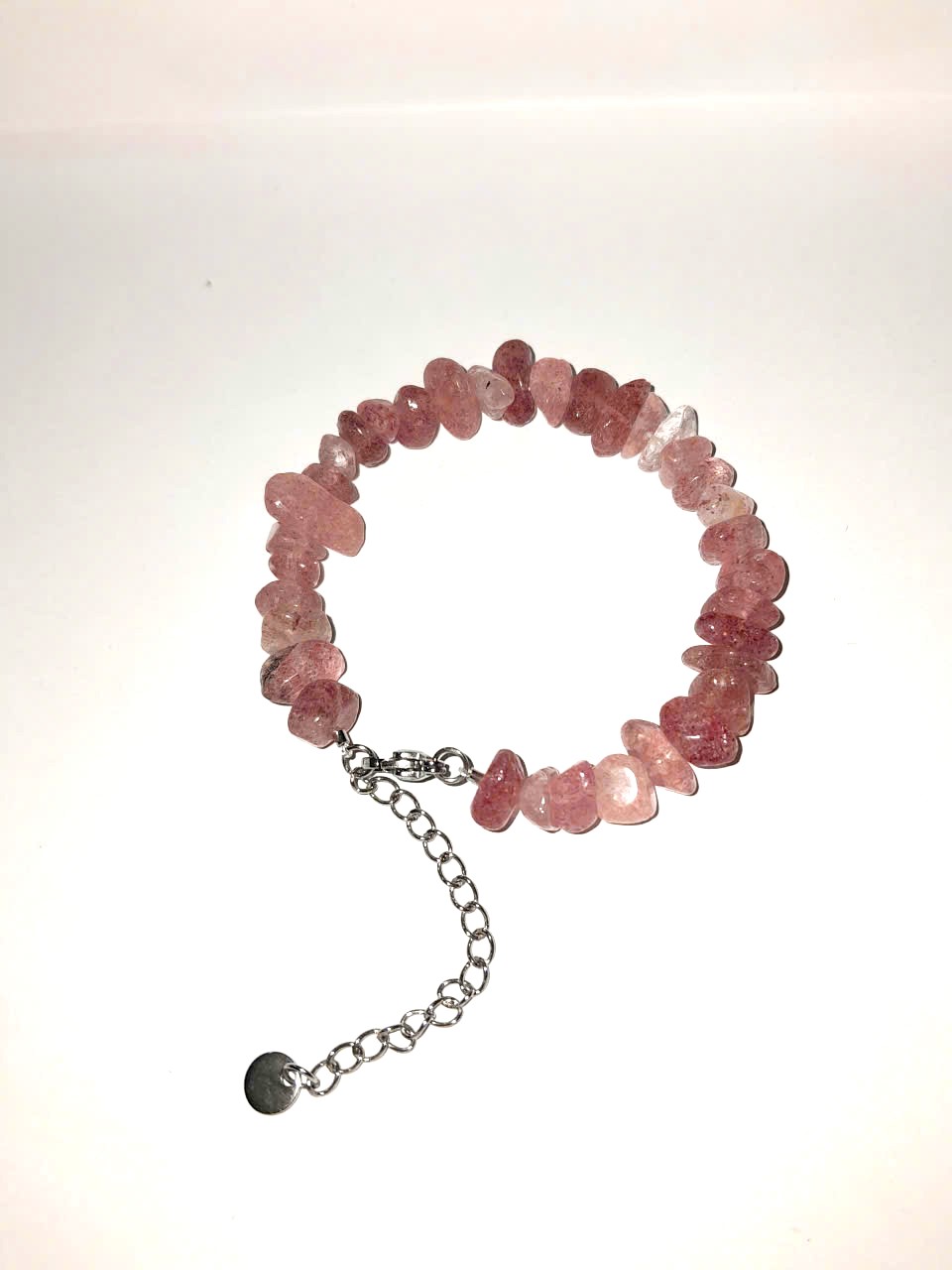 Lắc Tay Vòng tay Thạch Anh Dâu - Strawberry Quartz - Vòng đá năng lượng phong thủy