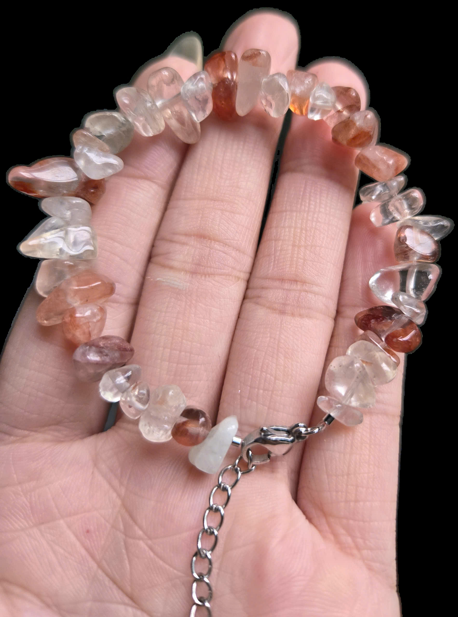 Lắc Tay Vòng tay Thạch Anh Lửa - Fire Quartz - Vòng đá năng lượng phong thủy