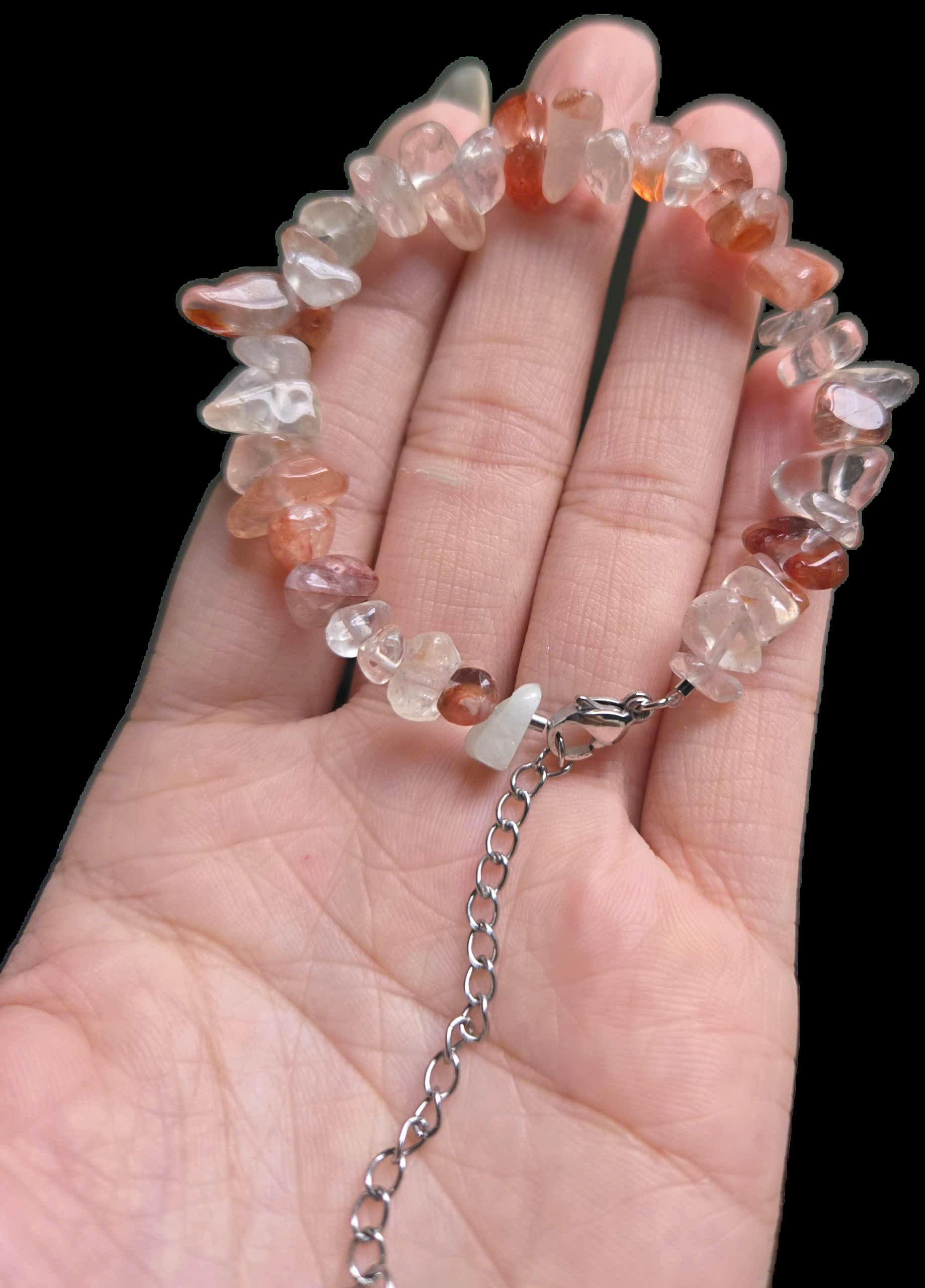 Lắc Tay Vòng tay Thạch Anh Lửa - Fire Quartz - Vòng đá năng lượng phong thủy