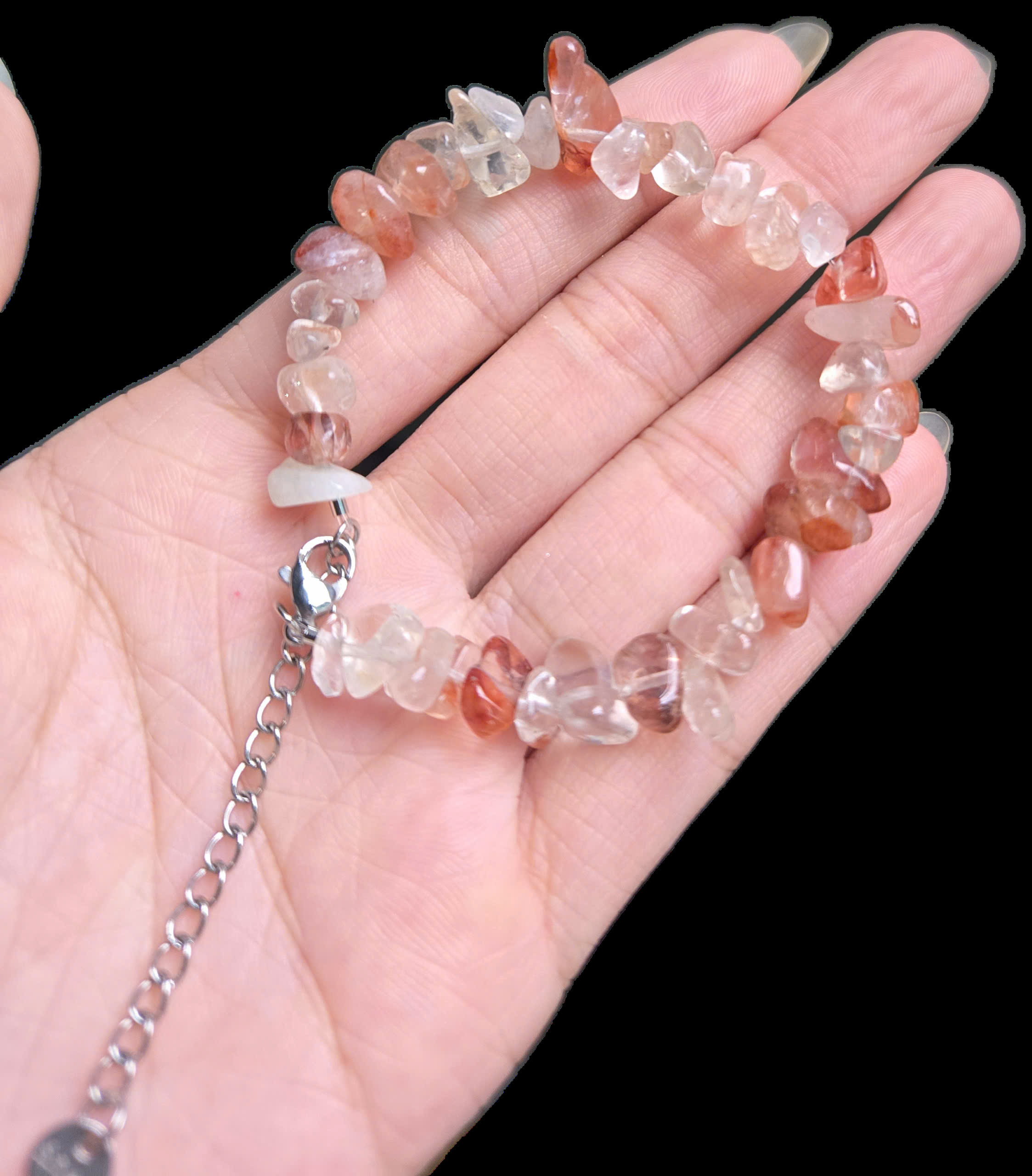 Lắc Tay Vòng tay Thạch Anh Lửa - Fire Quartz - Vòng đá năng lượng phong thủy