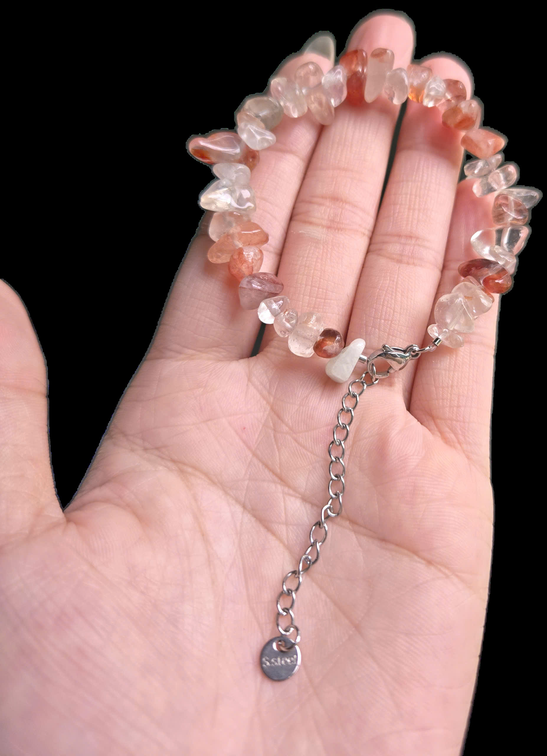 Lắc Tay Vòng tay Thạch Anh Lửa - Fire Quartz - Vòng đá năng lượng phong thủy